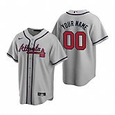 Atlanta Braves Customized Nike Gray 2020 Stitched MLB Cool Base Road Jersey,baseball caps,new era cap wholesale,wholesale hats
